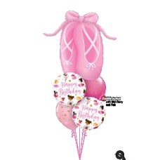 Ballerina Happy Birthday Balloon Bouquet